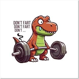 T Rex Don't Fart Posters and Art